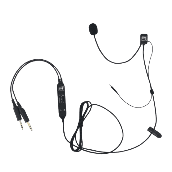 Adaptador de Fone de Ouvido Ufq Av-Mike2 Bluetooth Dual Plug Ga