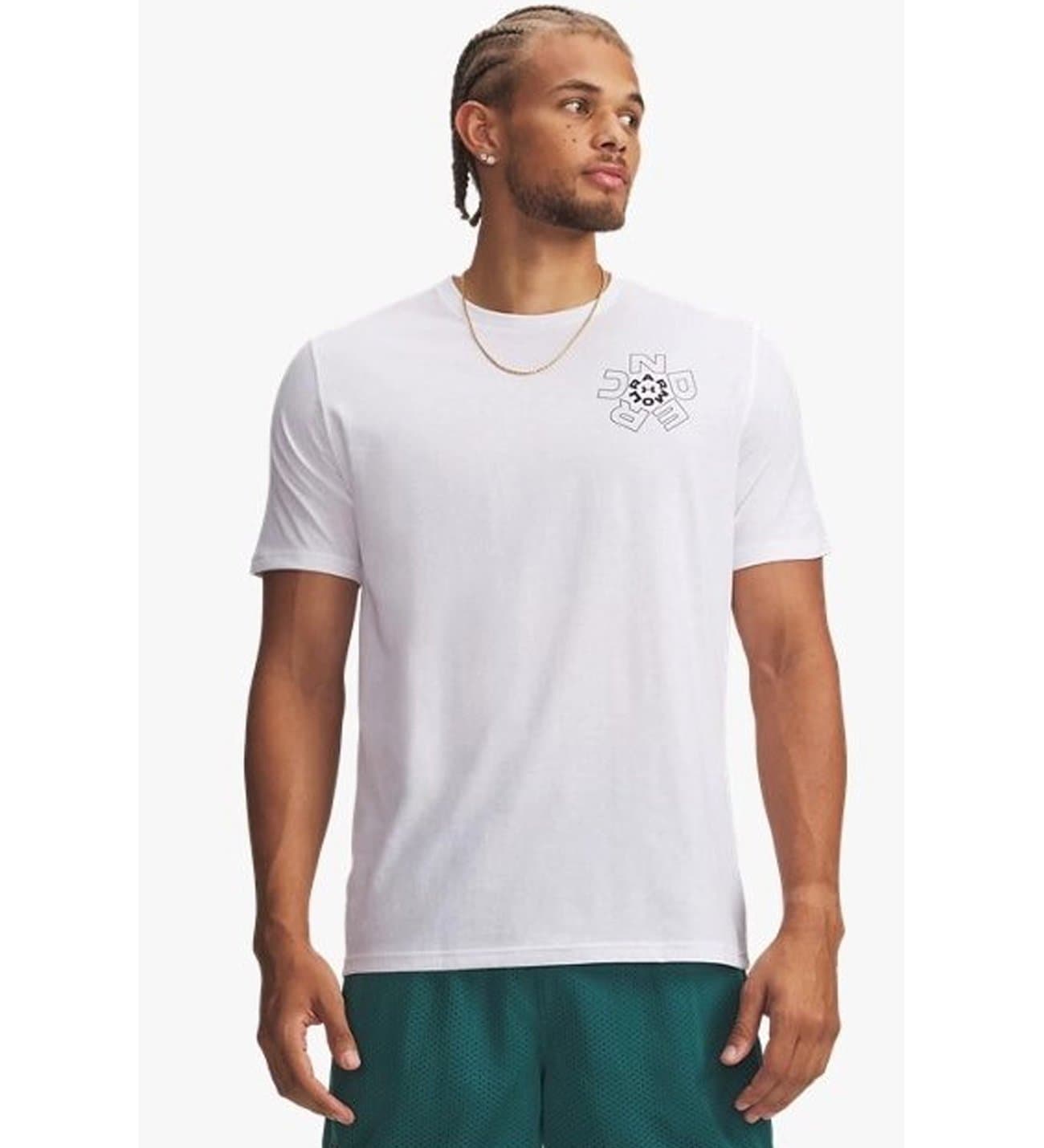 Camisetas Under Armour Remera Mas Radial Wm Ss 6009264-100 White (T) L