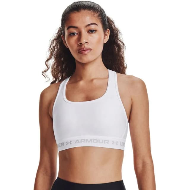 Top Feminino Under Armour Crossback Mid 1361034-100 Branco Tam. Xl