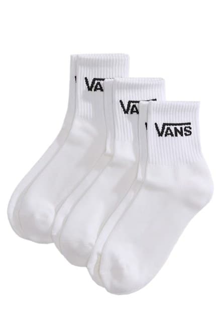 Meias Vans Classic Half Crew VN000QBWWHT Branco Tamanho M
