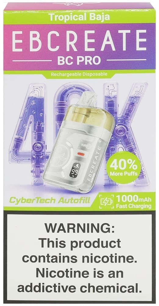 Vape Descartável Elf Bar Eb Create Bc Pro 2026 Tropical Baja 40000 Puffs