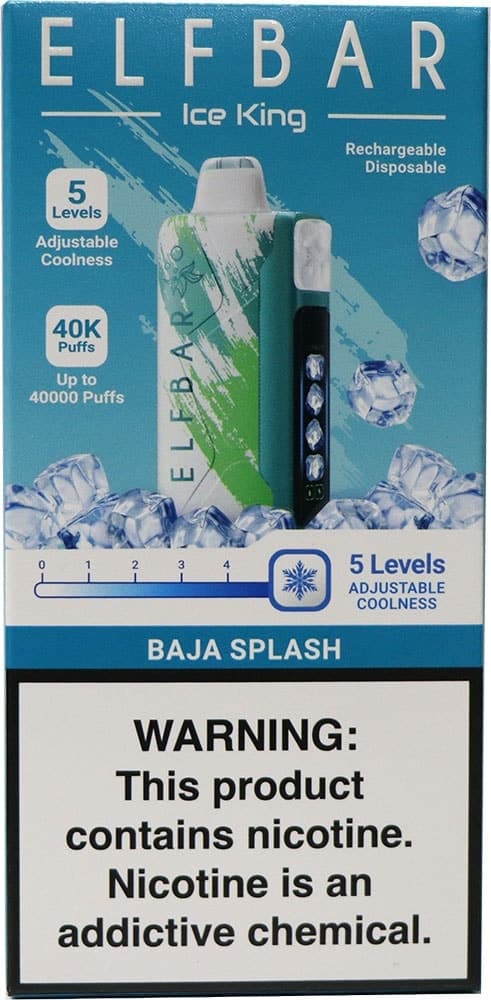 Vape Descartável Elf Bar Ice King Baja Splash 40000 Puffs