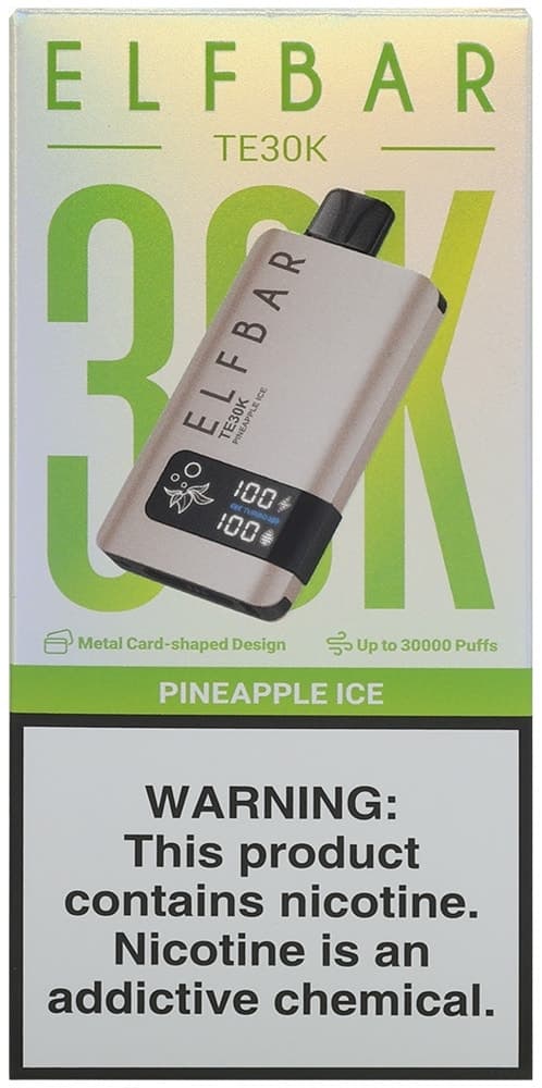 Vape Descartável Elf Bar TE30K Pineapple Ice 30000 Puffs