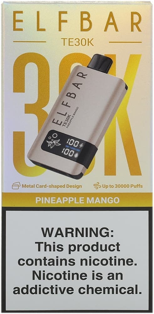 Vape Descartável Elf Bar TE30K Pineapple Mango 30000 Puffs
