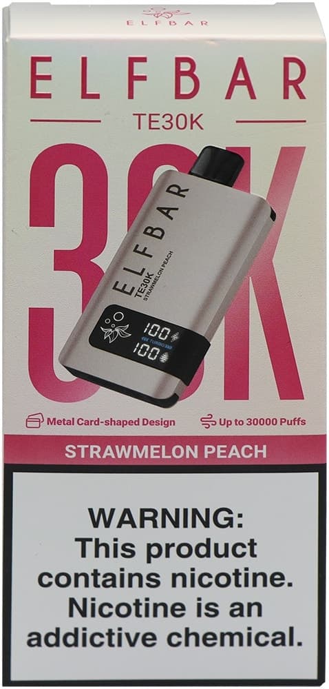 Vape Descartável Elf Bar TE30K Strawmelon Peach 30000 Puffs