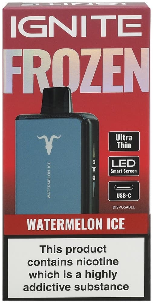 Vape Descartável Ignite Frozen Watermelon Ice 20000 Puffs