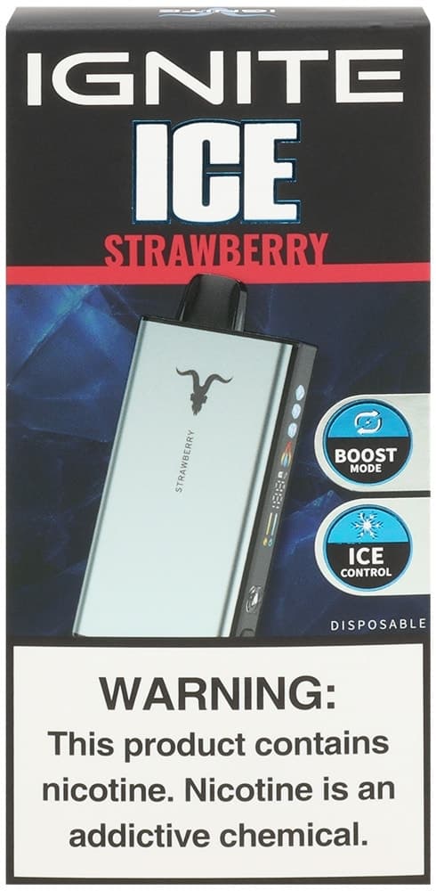 Vape Descartável Ignite V400 Ice Strawberry 40000 Puffs