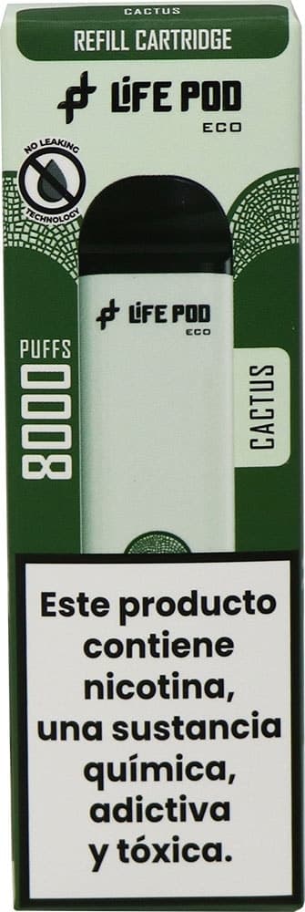 Vape Descartável Life Pod Cactus 8000 Puffs