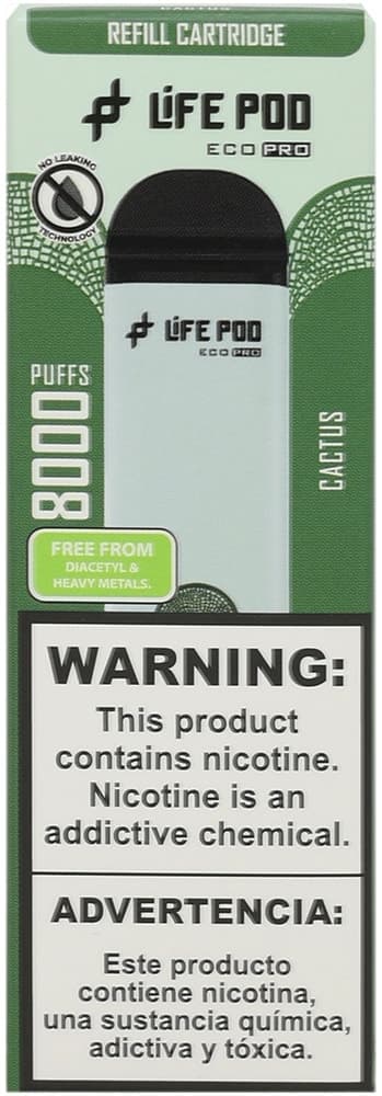 Vape Descartável Life Pod Eco Pro - Cactus - 8000 Puffs