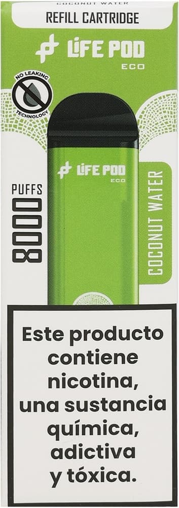 Vape Descartável New Life Pod Eco Pro - Coconut Water - 8000 Puffs