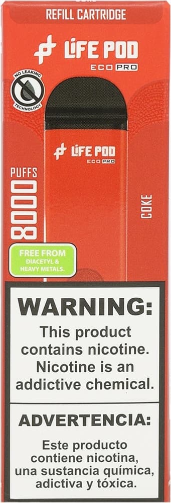 Vape Descartável New Life Eco Pro - Coke - 8000 Puffs
