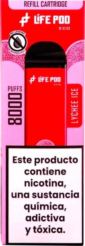 Vape Descartável New Life Lychee Ice - 8000 Puffs