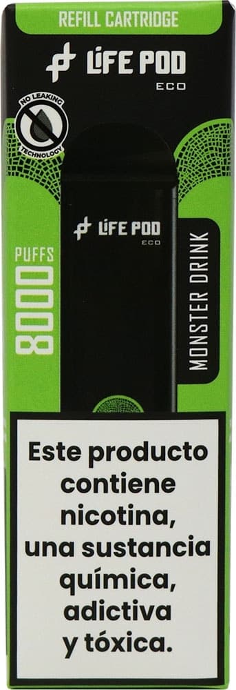 Vape Descartável Life Pod Monster Drink 8000 Puffs