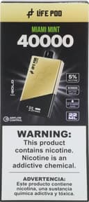 Anúncio: Vape Descartável Life Pod One Gold - Miami Mint - 40000 Puffs