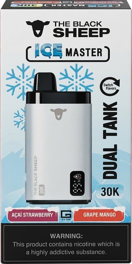 Vape Descartável The Black Sheep 30K Açaí Strawberry/Grape Mango - 30000 Puffs