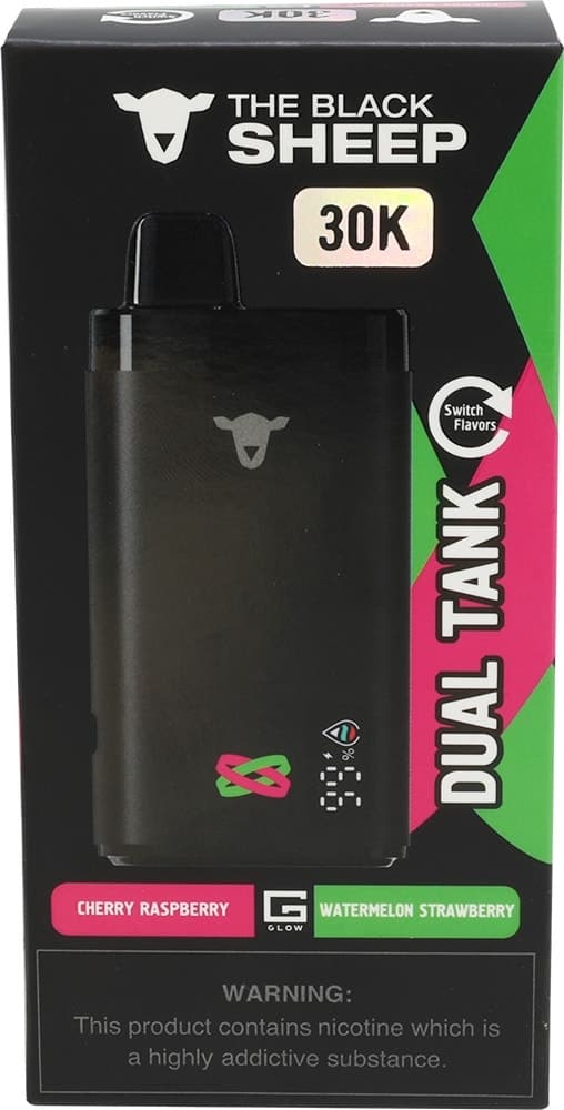 Vape Descartável The Black Sheep 30K Cherry Raspberry/Watermelon Strawberry - 30000 Puffs
