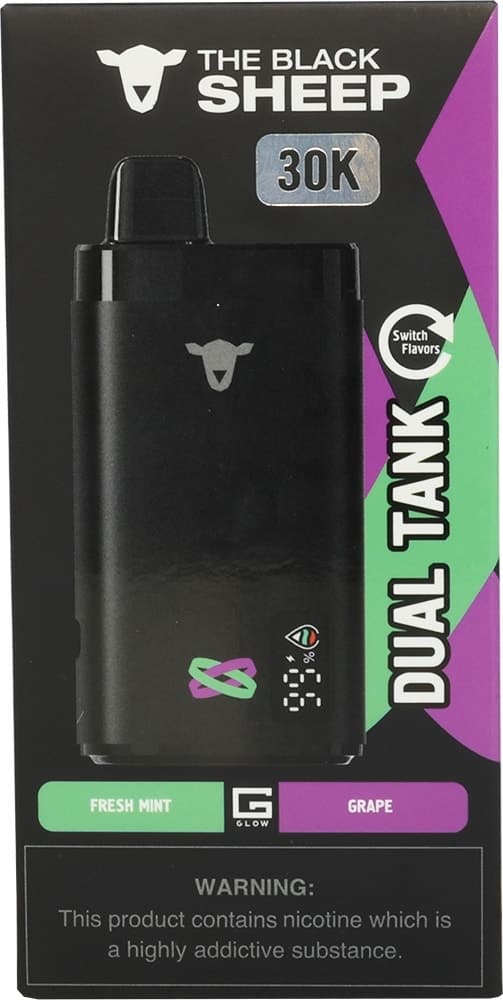 Vape Descartável The Black Sheep 30K Fresh Mint/Grape - 30000 Puffs