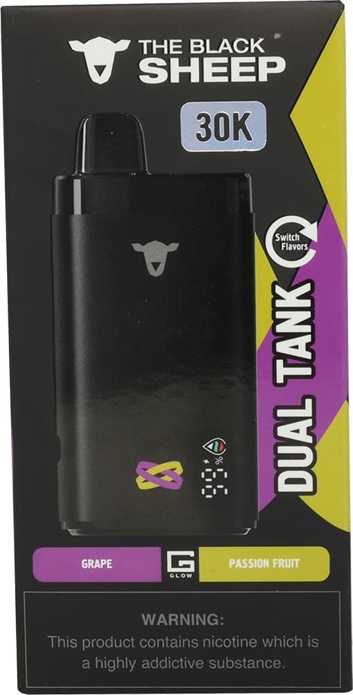 Vape Descartável The Black Sheep 30K Uva/Maracujá - 30000 Puffs