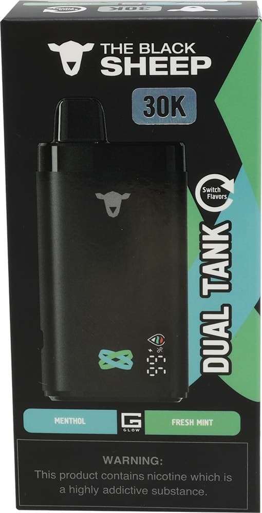 Vape Descartável The Black Sheep 30K Menthol/Fresh Mint - 30000Puffs