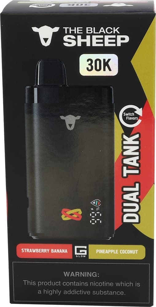 Vape Descartável The Black Sheep 30K Strawberry Banana/Pineapple Coconut - 30000Puffs