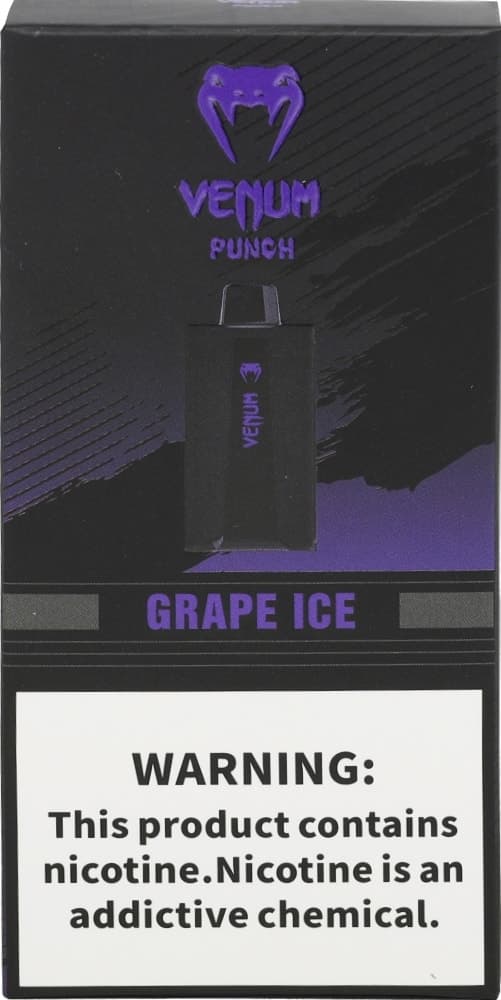 Vape Descartável Venum Punch Grape Ice 35000 Puffs