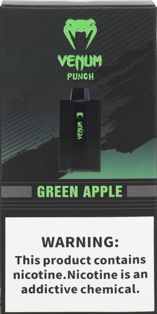 Vape Descartável Venum Punch Maçã Verde 35000 Puffs
