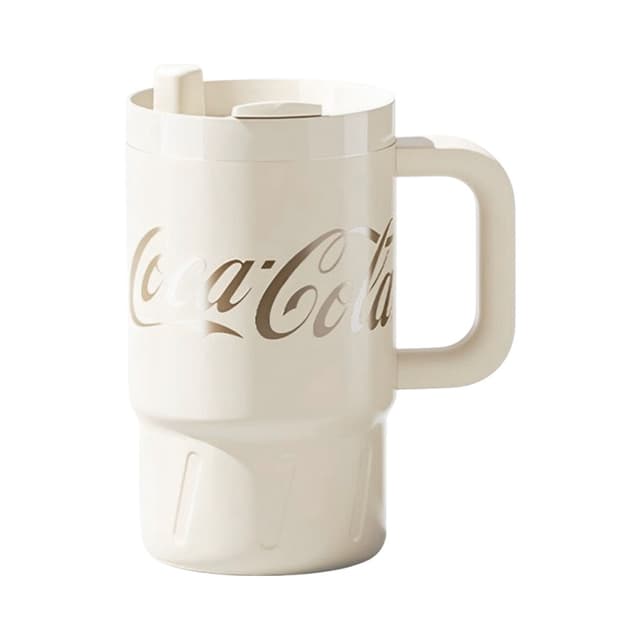 Vaso Térmico Coca Cola NS800B1 com Canudo 800ml Branco