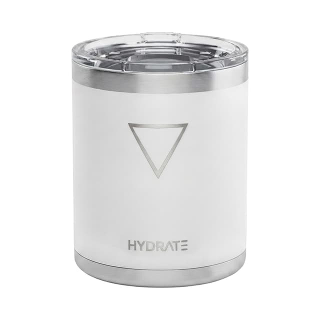 Copo Térmico Hydrate Whisky Lowball 295ml Branco