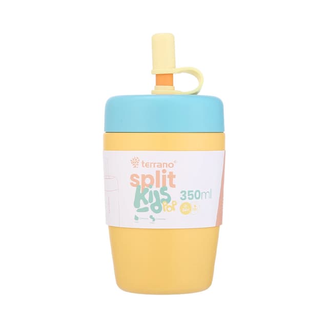 Copo Térmico Terrano Split Kids Pop 350ml Mostarda