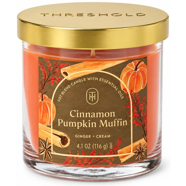 Vela Threshold Cinnamon Pumpkin Muffin Tapa Dourada 116G
