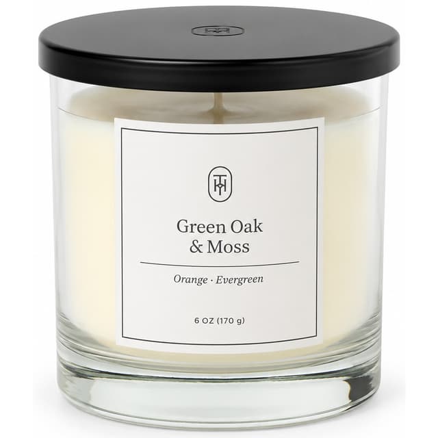 Vela Threshold Green Oak&moss Tapa Preta 170G