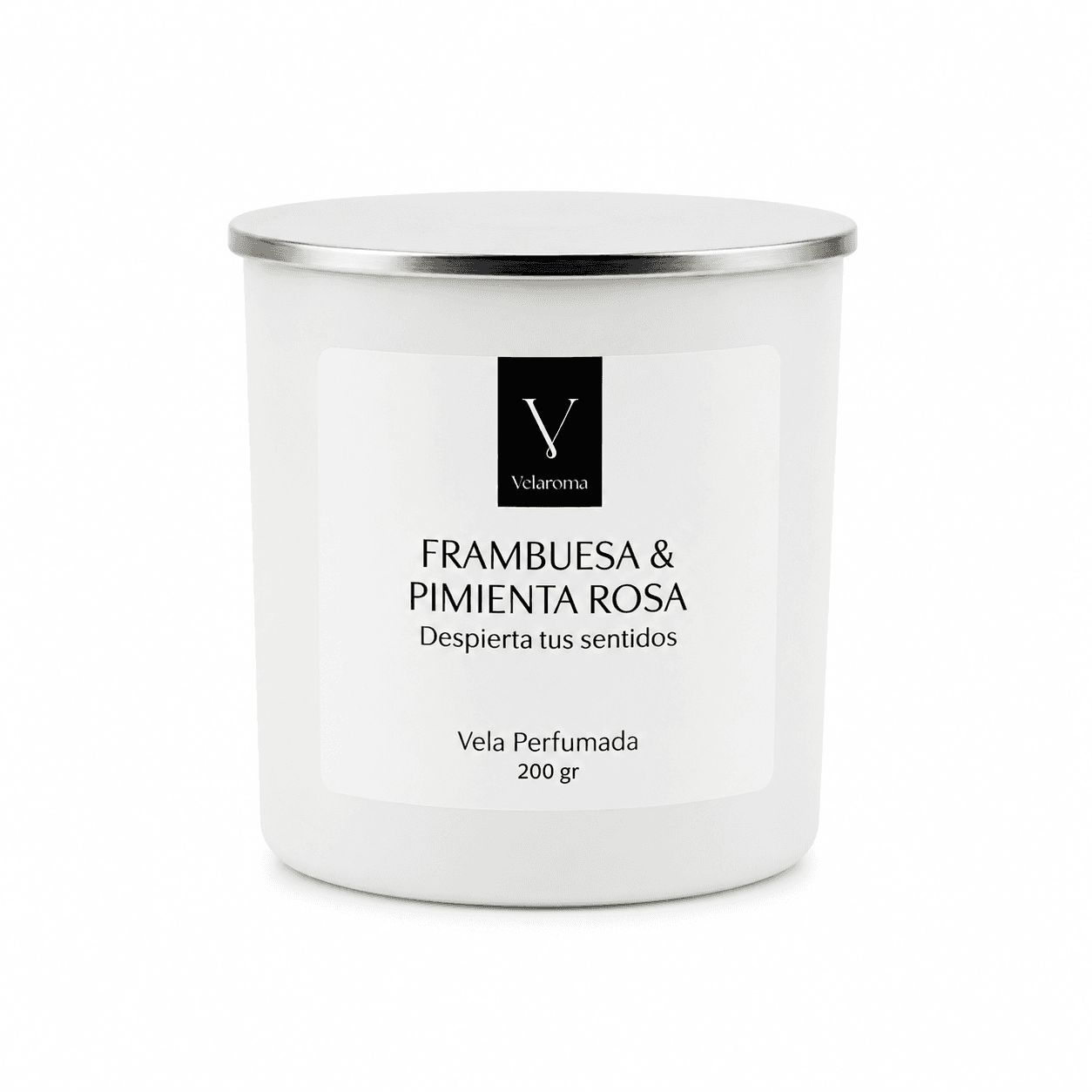 Vela Aromática Velaroma Frambuesa & Pimienta Rosa 200GR