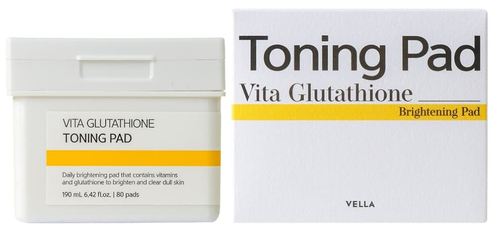 Vella Toning Pad Vita Glutathione - 190mL (80 Unidades)