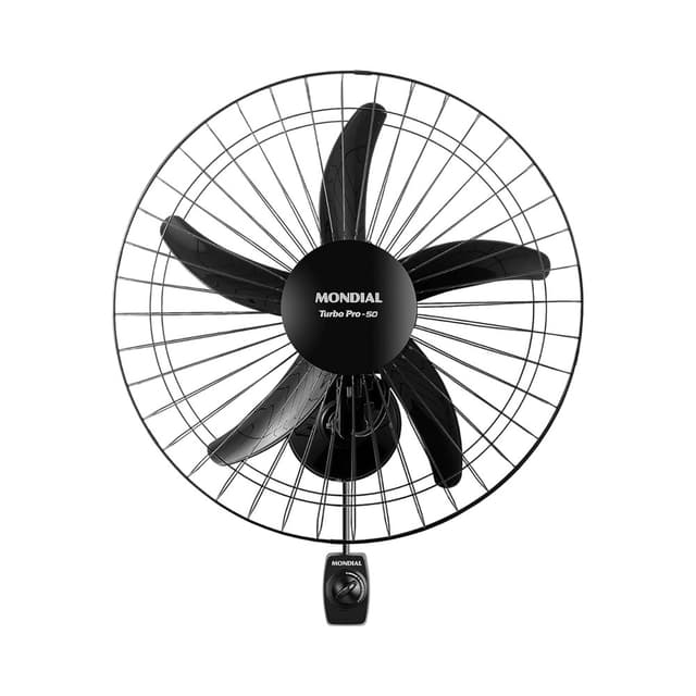 Ventilador de Parede Mondial Turbo Pro-50 50 Cm 150W 220V Preto