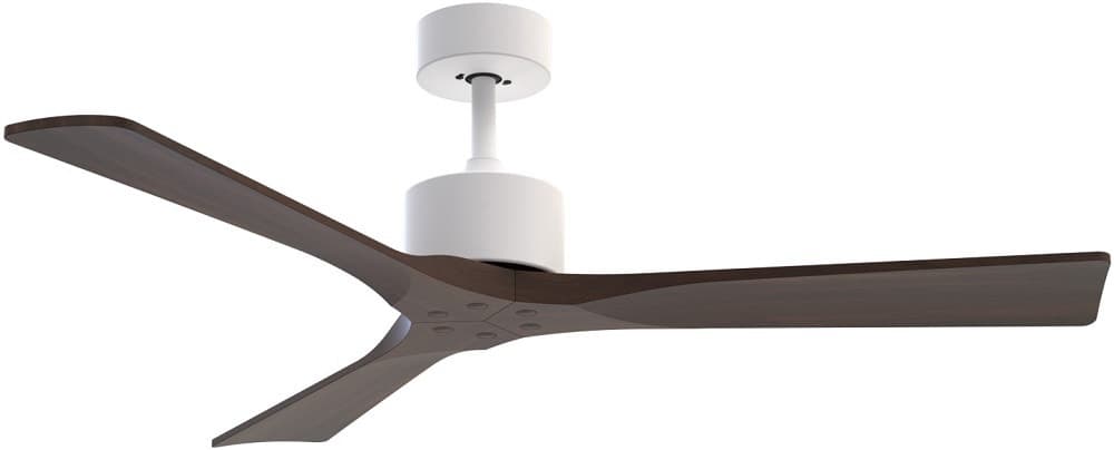 Ventilador Joog Sv1 Branco/Nogal Bivolt - Decorativo Silencioso com Controle