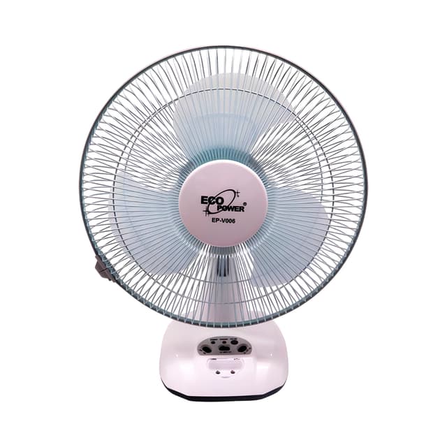 Ventilador Recarregável Ecopower Ep-V006 24W 6V 30.4Cm Bivolt Branco