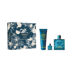Kit Versace Eros Flame Eau de Parfum 100ml + 5ml + Gel de Banho 150ml