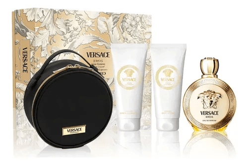 Kit Versace Eros Pour Homme Eau de Parfum 100ml + 100ml + 100ml + 100ml + Neceser