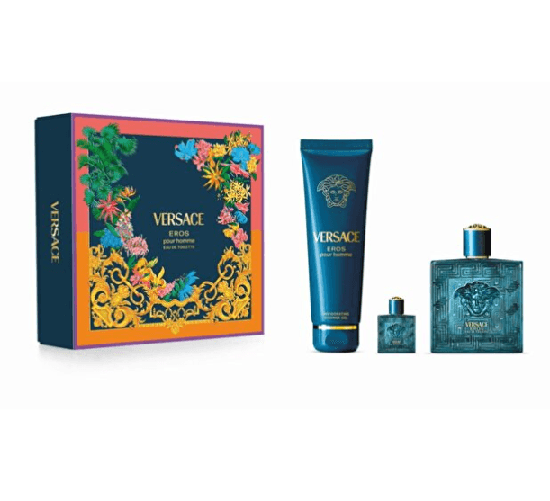 Perfume Versace Eros Pour Homme Eau De Toilette 100ml+SG150ml+Eau De Toilette 5ml