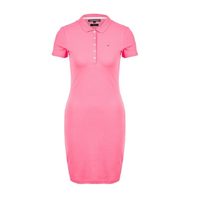Vestido Tommy Hilfiger Feminina WW0WW20022-631 Rosa Tam. P