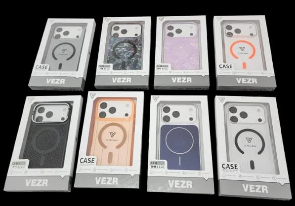Capa Protetora Vezr para iPhone 17/18 Pro Max Várias Cores