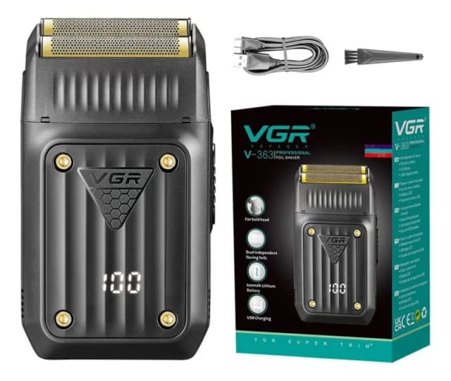 Cortador de Pelo Vgr Voyager V-363 USB Recargable Preto