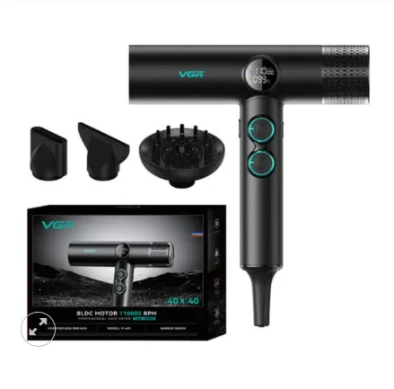 Ferramenta Secador de Cabelo Vgr V-401 110V Preto