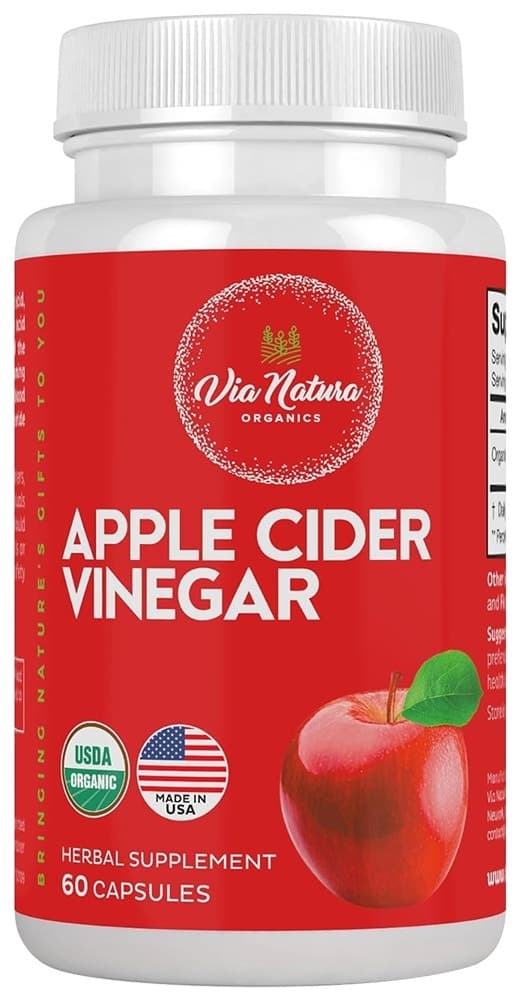 Suplemento Via Natura Vinagre de Maçã 60 Cápsulas