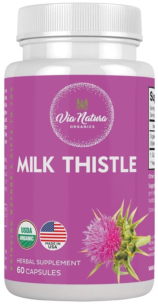 Suplemento Via Natura Milk Thistle 1000MG (60 Cápsulas)
