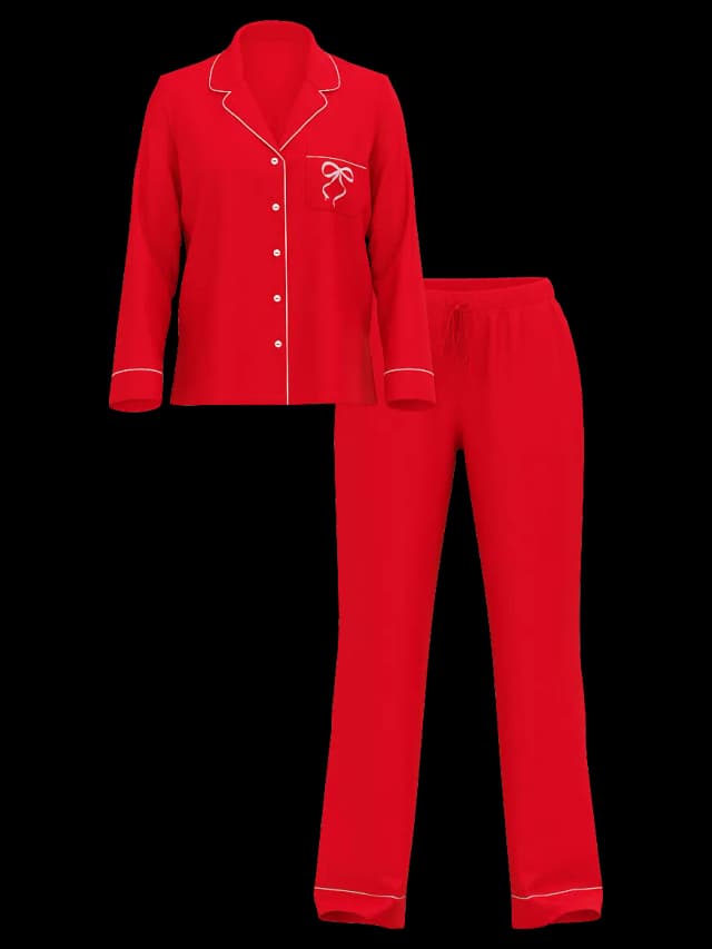 Victoria's Secret Pijama com Calça Algodão Tamanho M Vermelho Tam. M