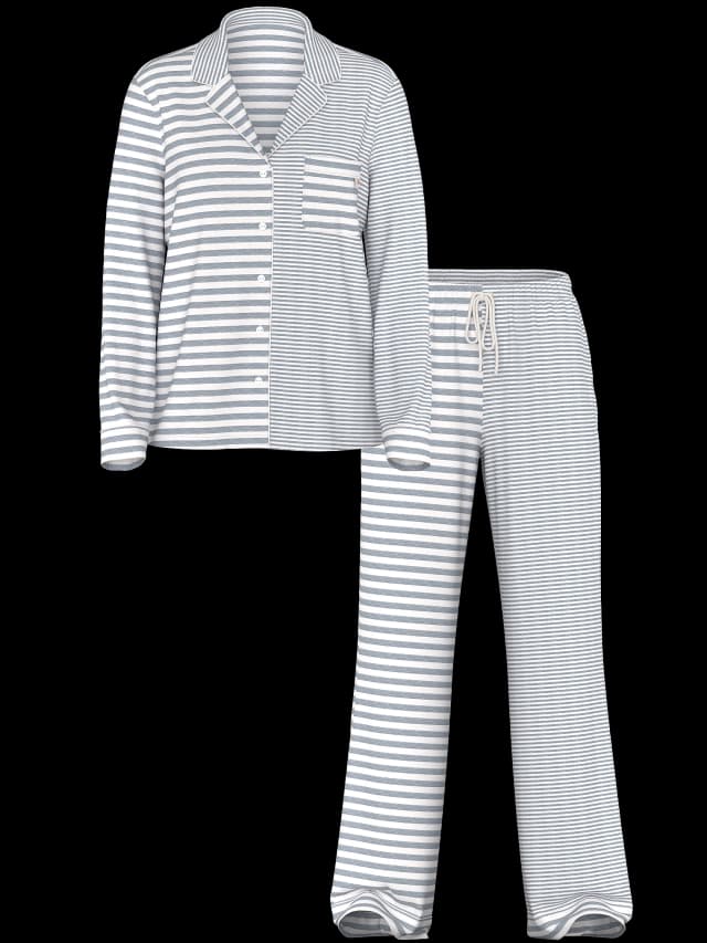 Pijama Victoria's Secret Calça Listrada Tam. L