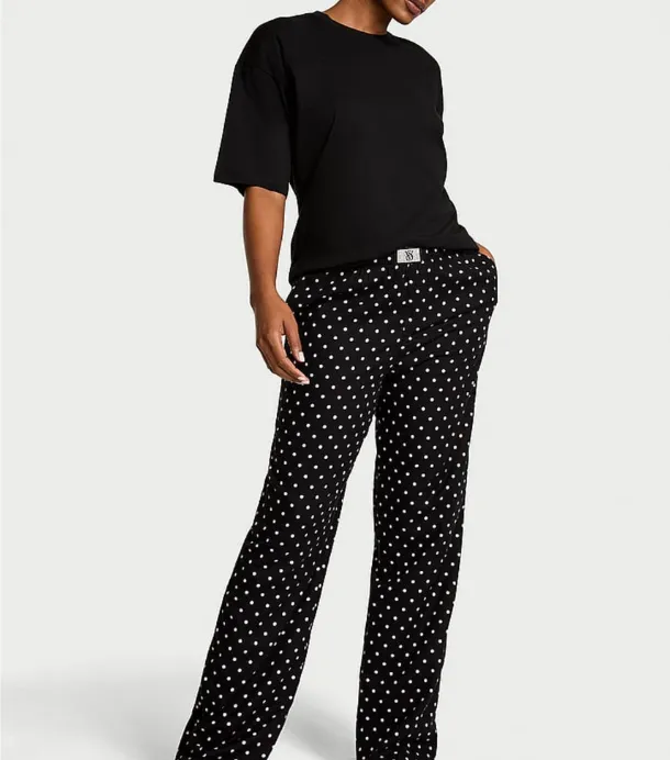 Victoria's Secret Pijama com Calça Preto Pontos Tam. Xs