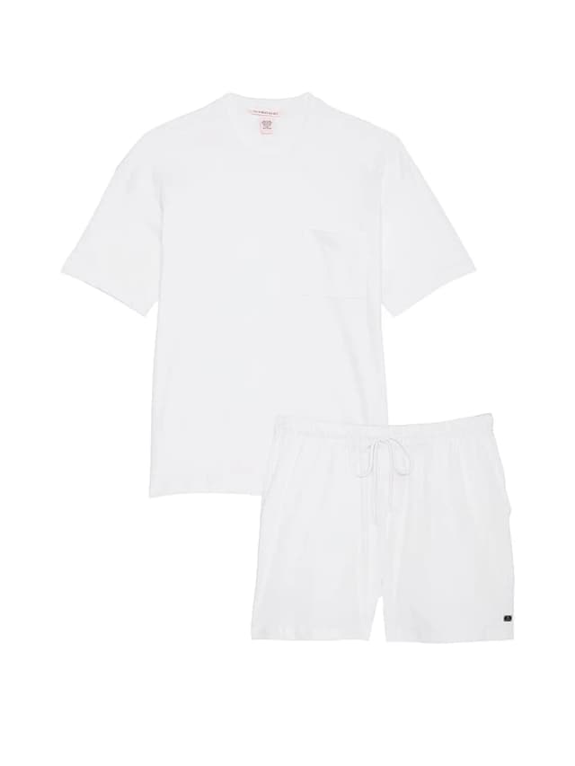 Pijama Victoria's Secret com Short Branco Tam. L