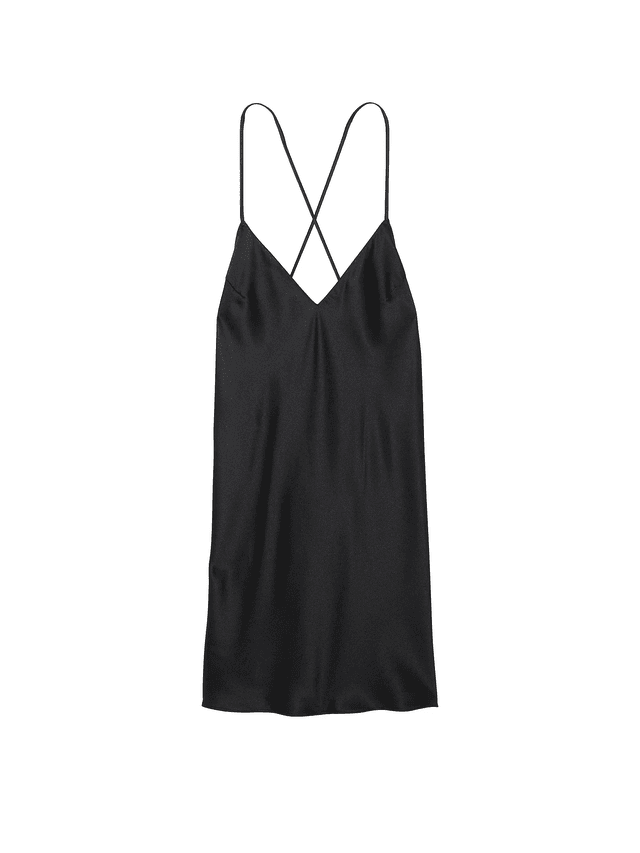 Victoria's Secret Pijama Seda #36015211 Negro Tam. M
